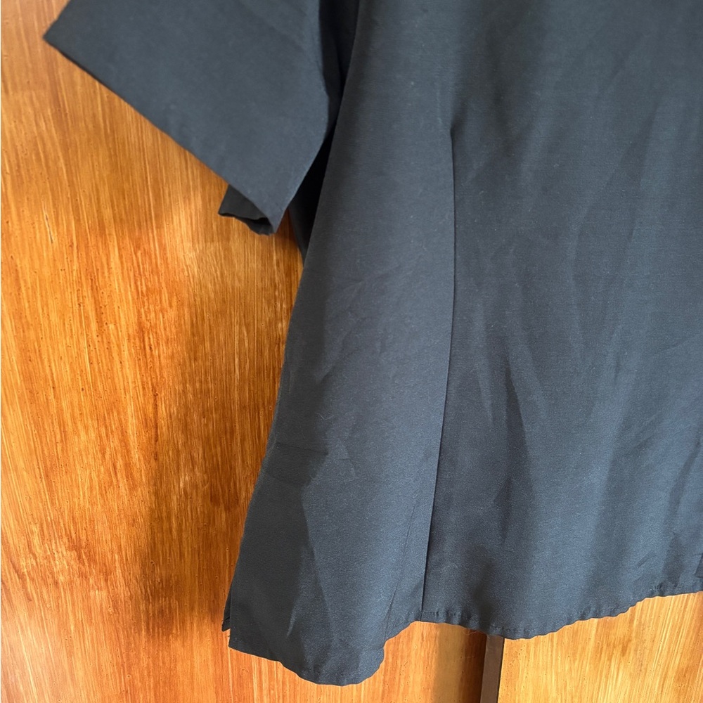 EUC Vintage Laura Scott Button-Down Short-Sleeve Black Shirt | Women’s Plus 20W - Picture 7 of 16
